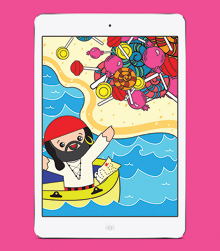 Pirate Illustration in an App